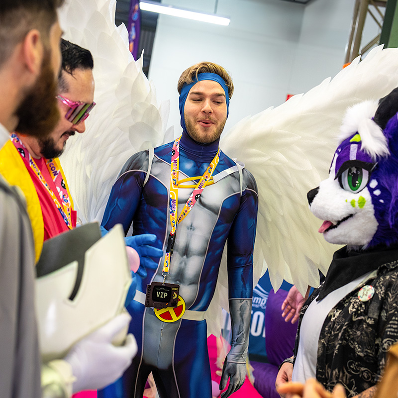 People dressed in cosplay at Capricon Pop Culture Festival in Rockhampton